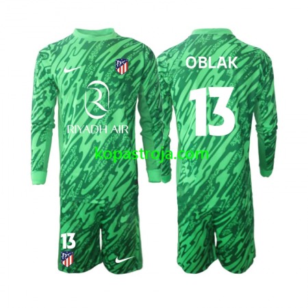 Billiga Fotbollströjor Atlético Madrid Jan Oblak 13 Målvakt Barn Borta tröja 2024/25 Långärmad